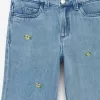 Broderede denimbukser Broderede denimbukser