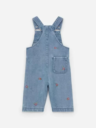 Broderede denimbukser