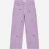Broderede denimbukser Broderede denimbukser
