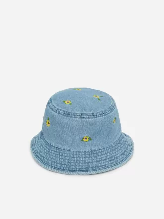 Broderet Bucket Hat