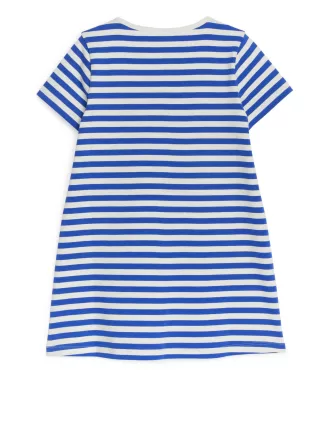 Broderet T-shirt kjole