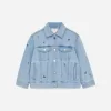 Broderet denimjakke Broderet denimjakke
