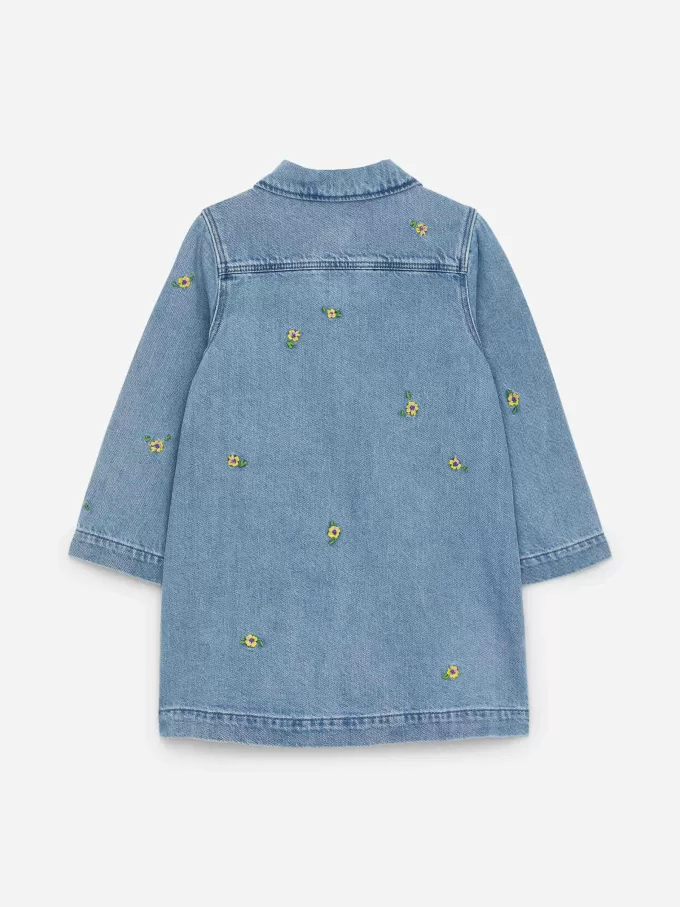 Broderet denimkjole Broderet denimkjole