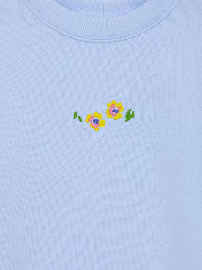 Broderet sweatshirt
