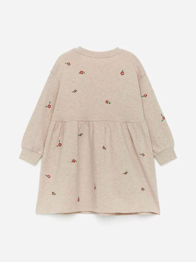 Broderet sweatshirtkjole Broderet sweatshirtkjole