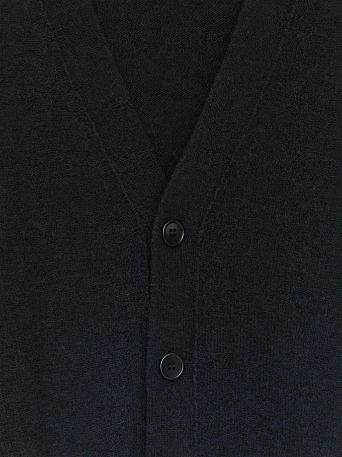 Cardigan af uld i bomuld Cardigan af uld i bomuld