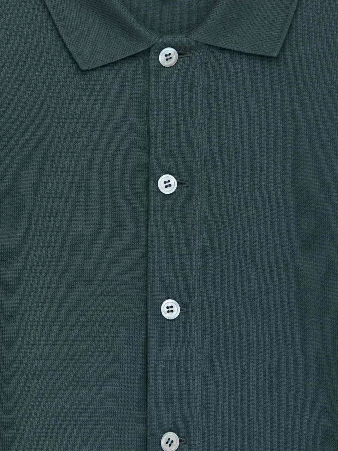 Cardigan i bomuldsjersey Cardigan i bomuldsjersey