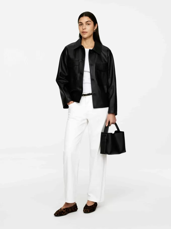 Crossbody taske i læder