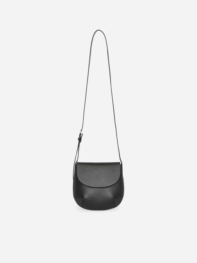 Crossbody taske i læder