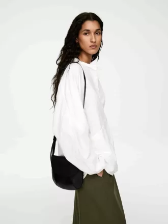 Crossbody taske i læder