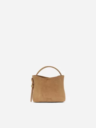 Crossbody taske i ruskind