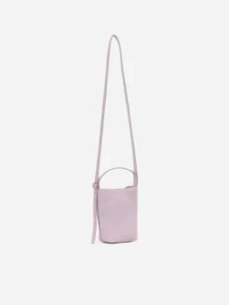 Crossbody taske i ruskind