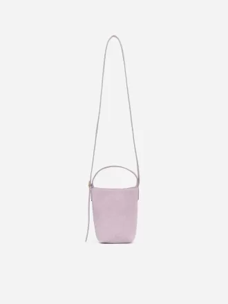 Crossbody taske i ruskind