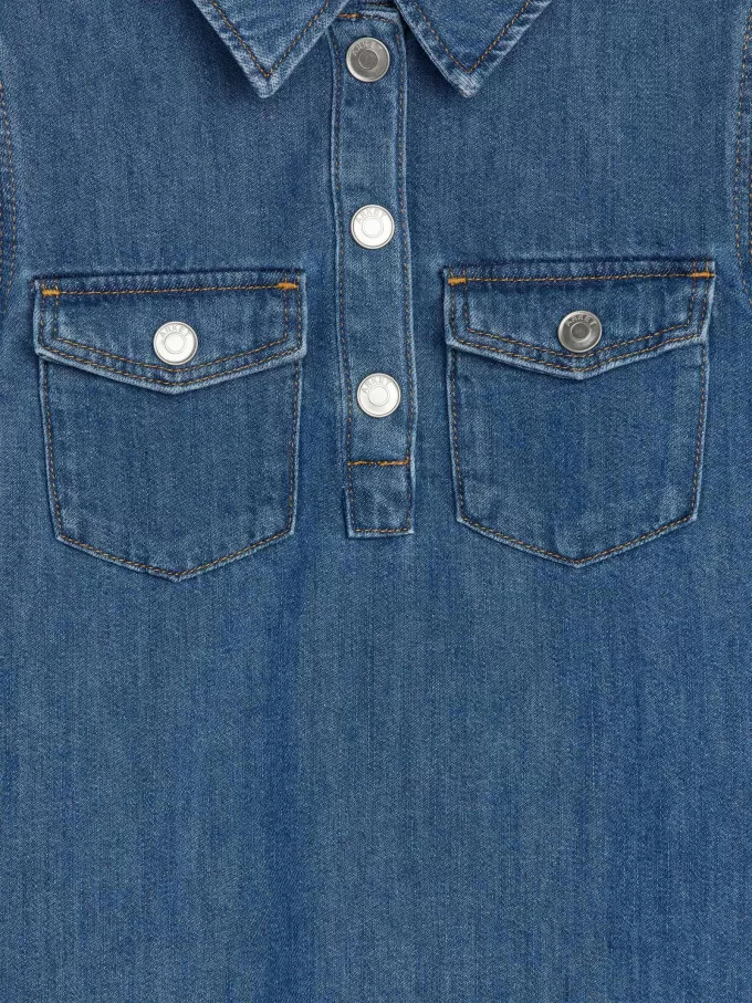 Denim kjole i bomuld