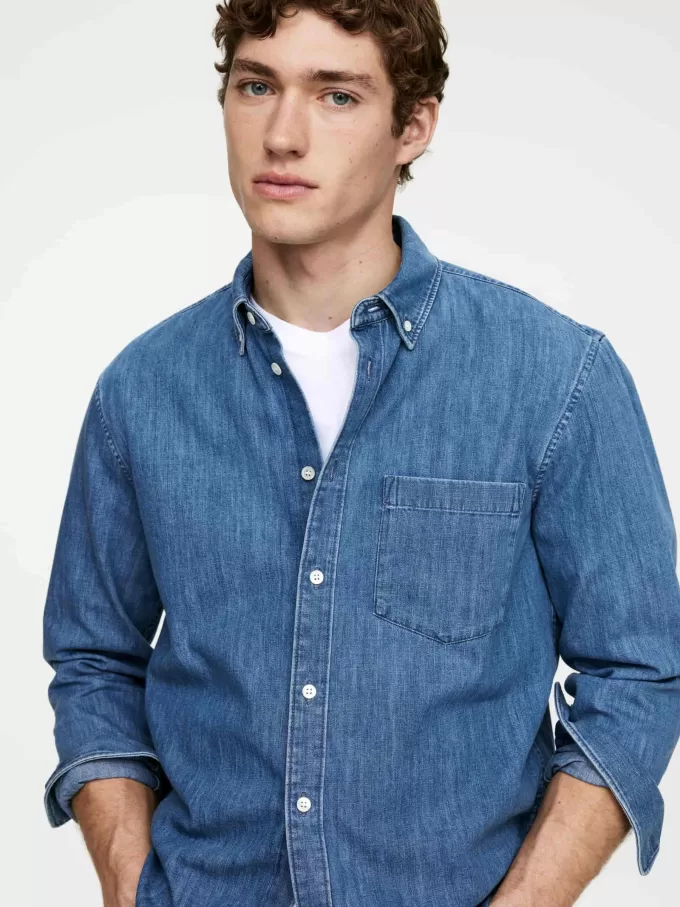 Denim skjorte