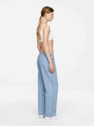 Denimbukser med snoretræk