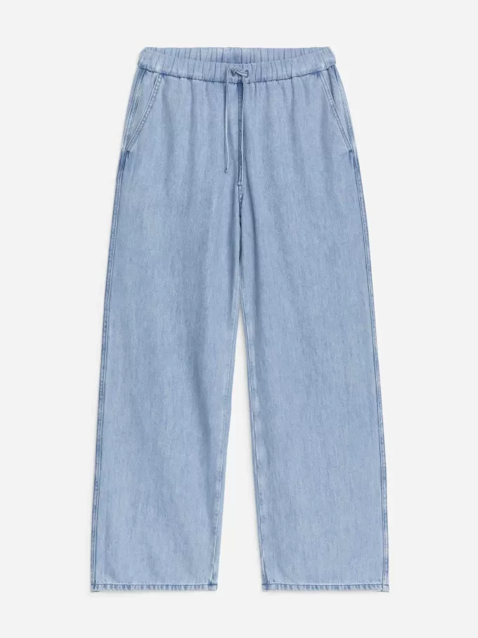 Denimbukser med snoretræk Denimbukser med snoretræk