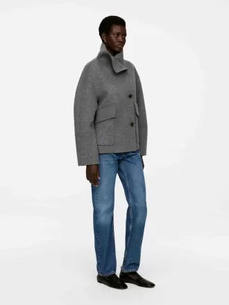 Doublé uldblandingsjakke