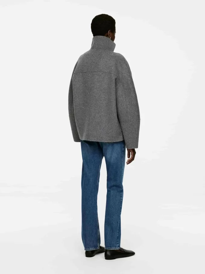 Doublé uldblandingsjakke Doublé uldblandingsjakke