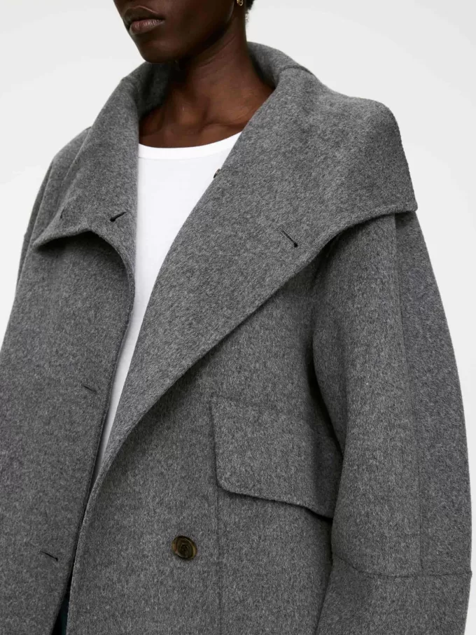 Doublé uldblandingsjakke Doublé uldblandingsjakke