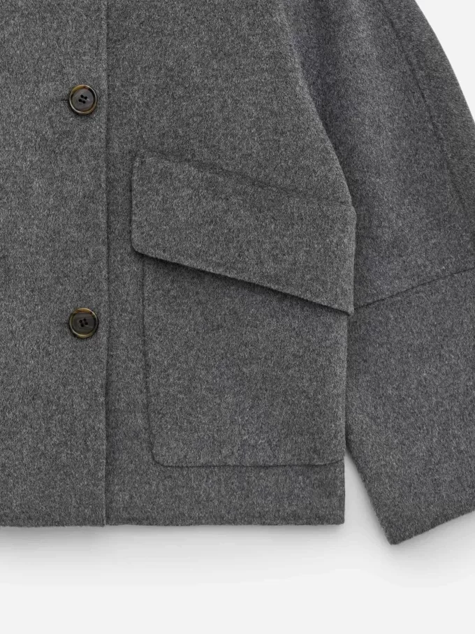 Doublé uldblandingsjakke Doublé uldblandingsjakke