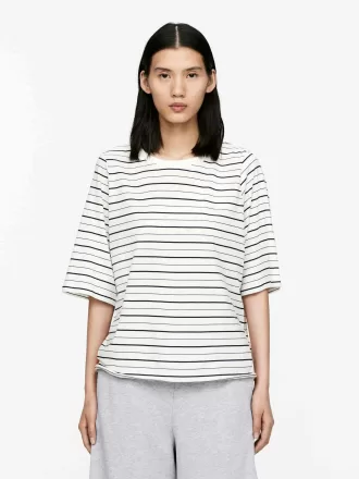 Drapy T-shirt i bomuld