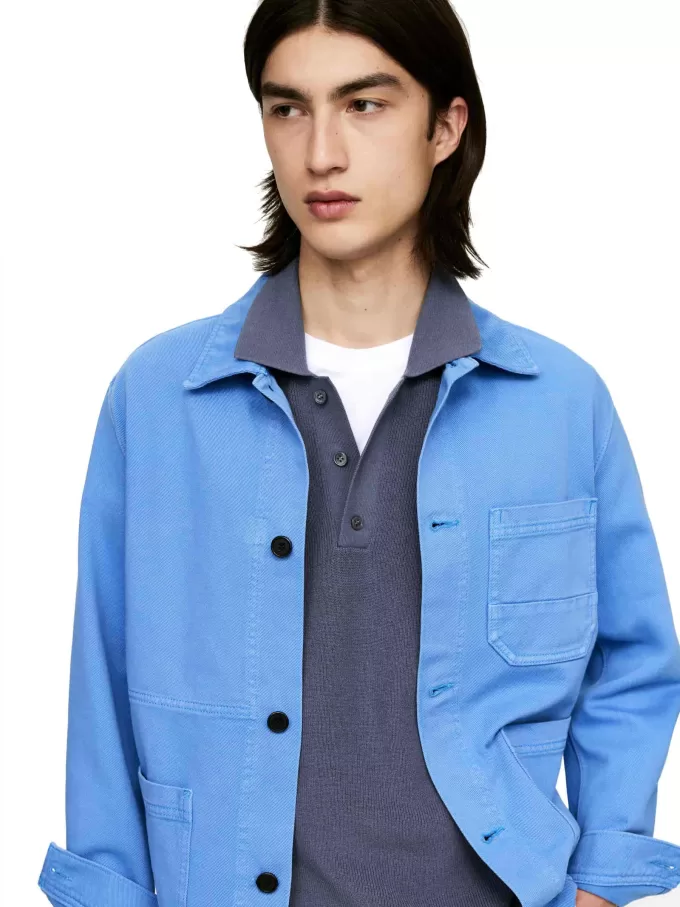 Finstrikket poloshirt