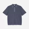 Finstrikket poloshirt