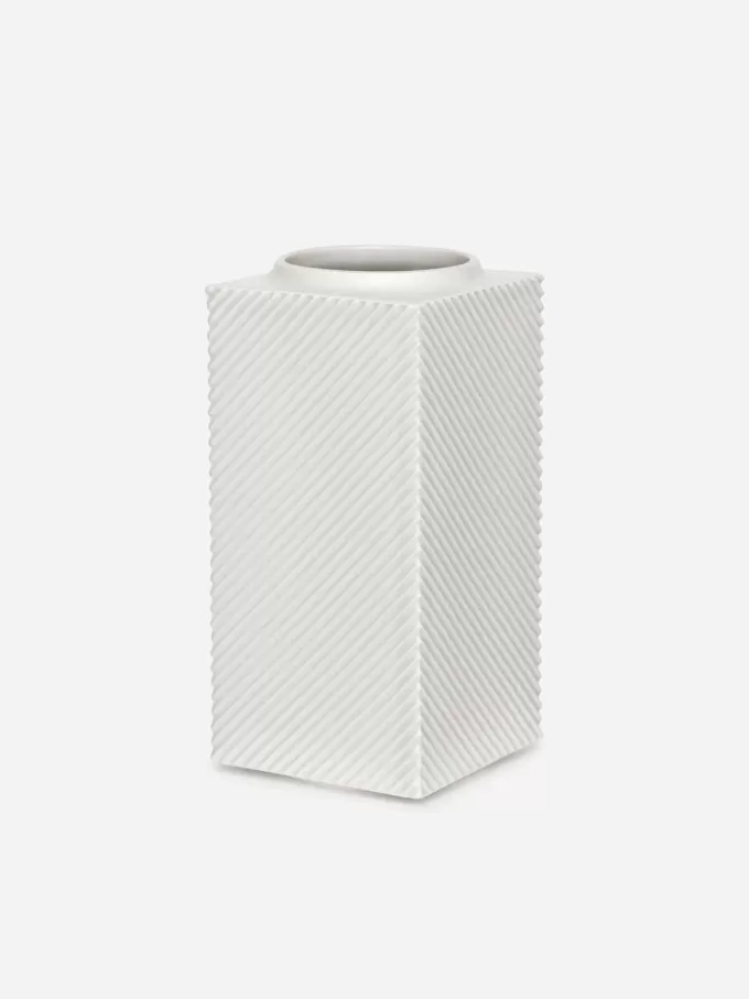 Firkantet vase 24 cm