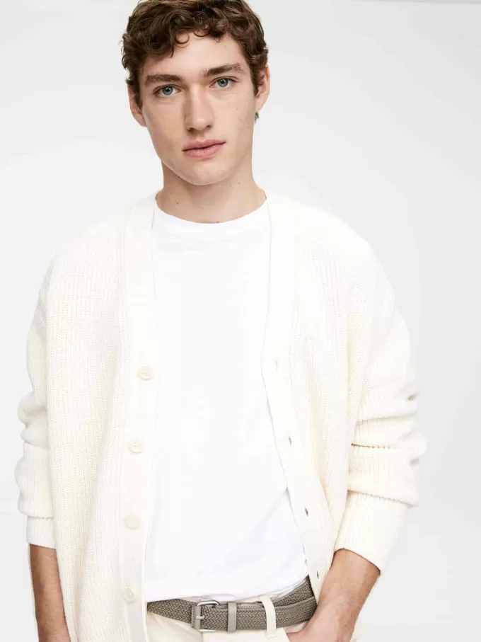 Flettet læder trimmet bælte