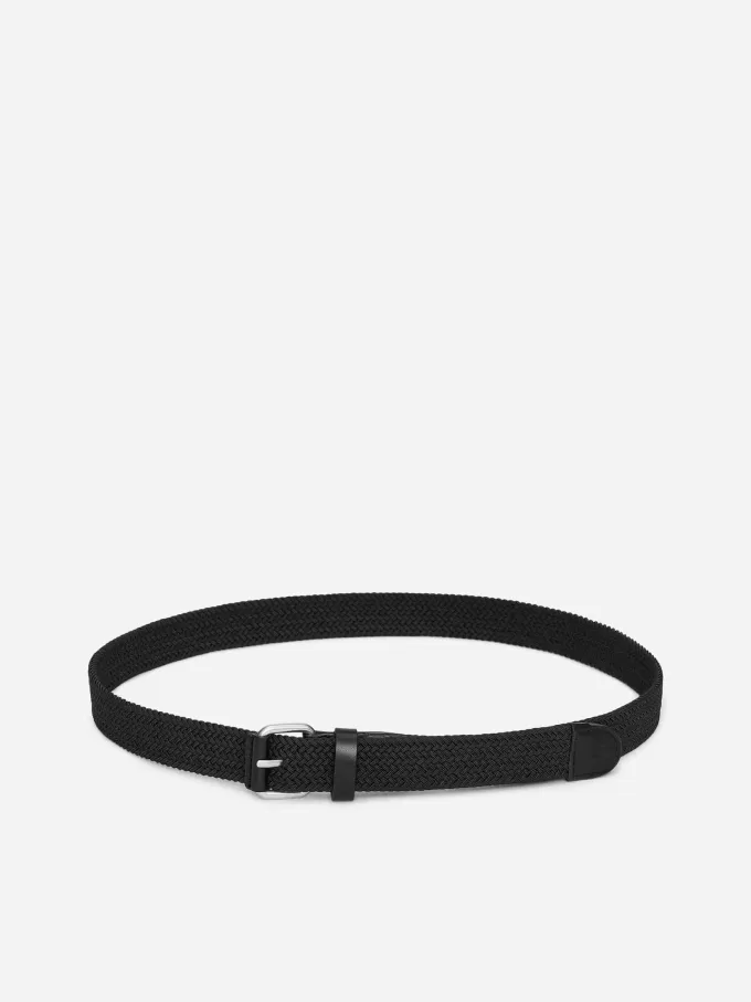 Flettet læder trimmet bælte