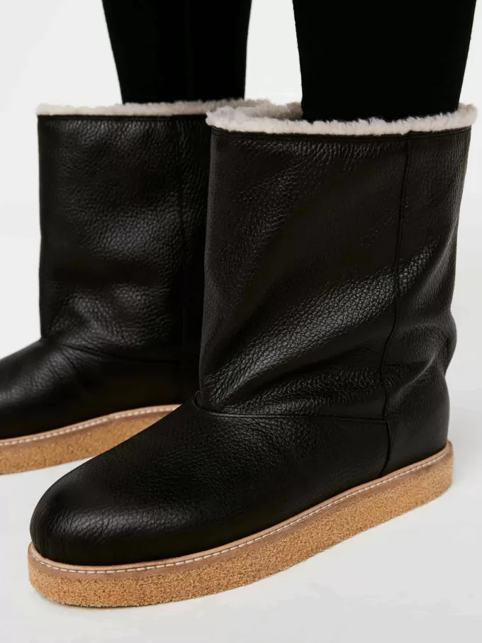 Forede læderstøvler