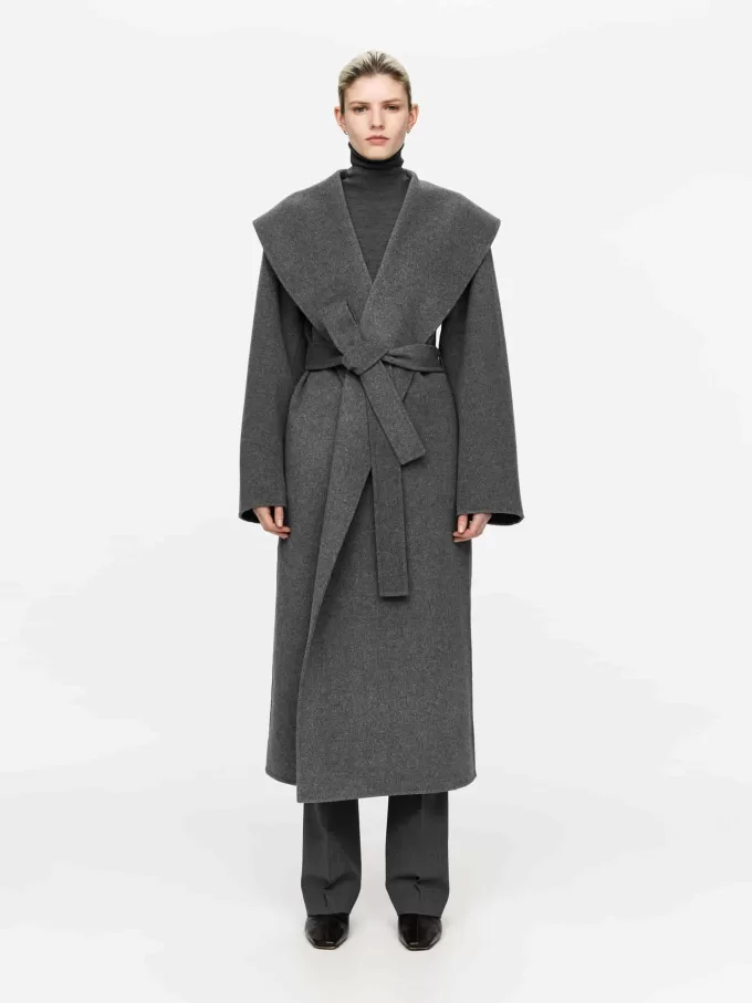 Frakke med sjalkrave