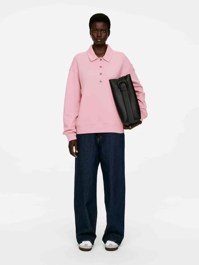 Fransk frotté poloshirt