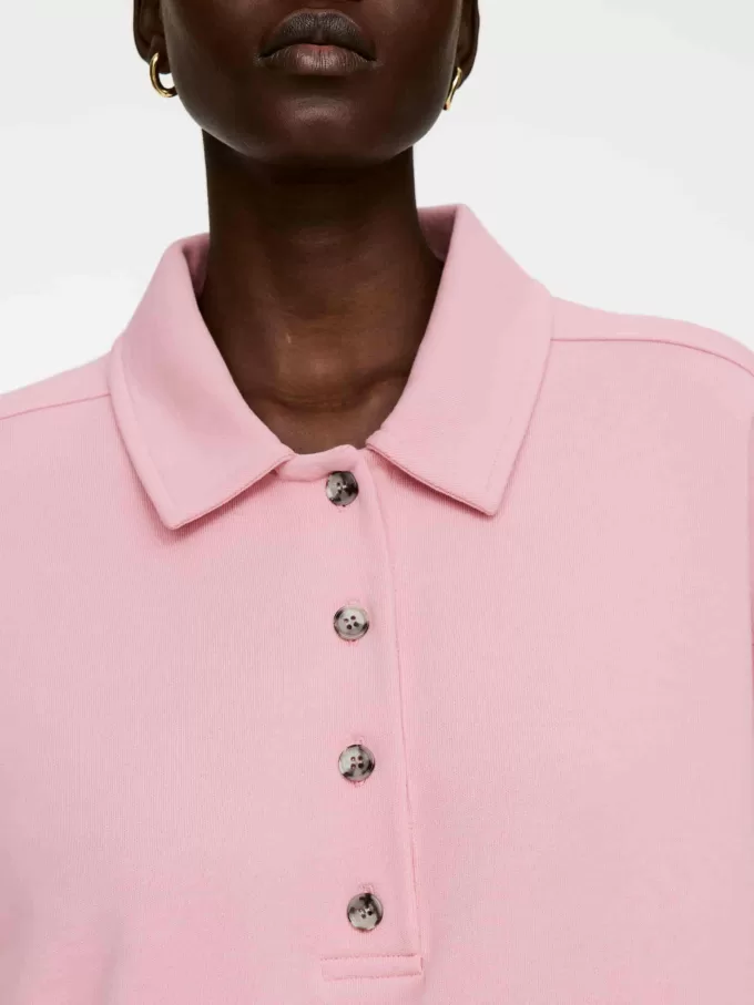 Fransk frotté poloshirt