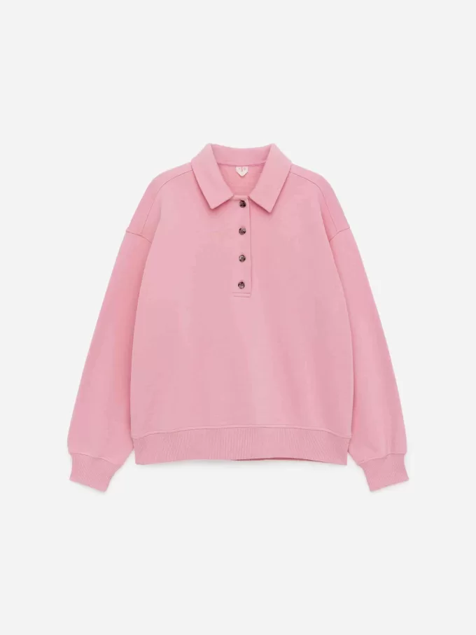 Fransk frotté poloshirt