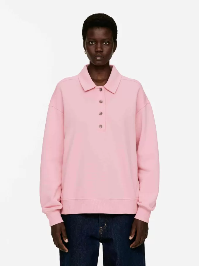 Fransk frotté poloshirt