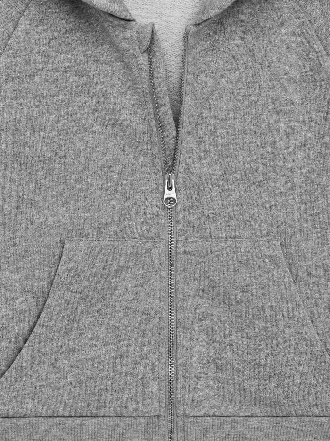 Hættetrøje med lynlås Hættetrøje med lynlås