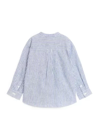 Henley linned skjorte