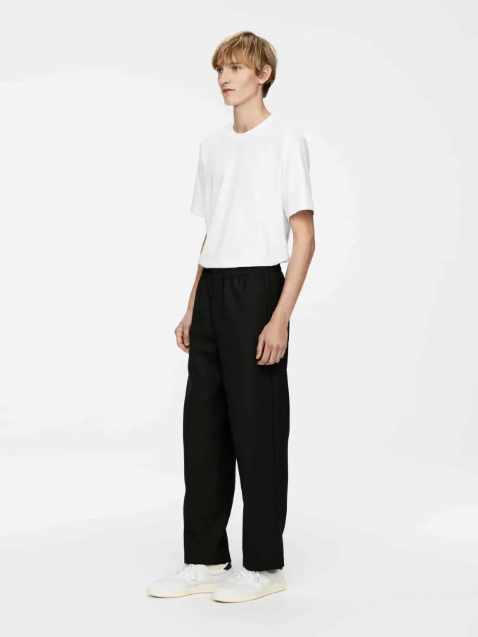 Hopsack Bukser med snoretræk Hopsack Bukser med snoretræk