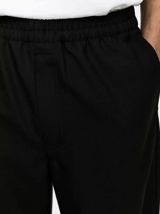 Hopsack Bukser med snoretræk Hopsack Bukser med snoretræk