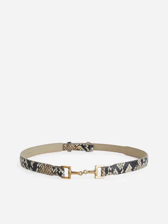 Horsebit Spænde Læderbælte