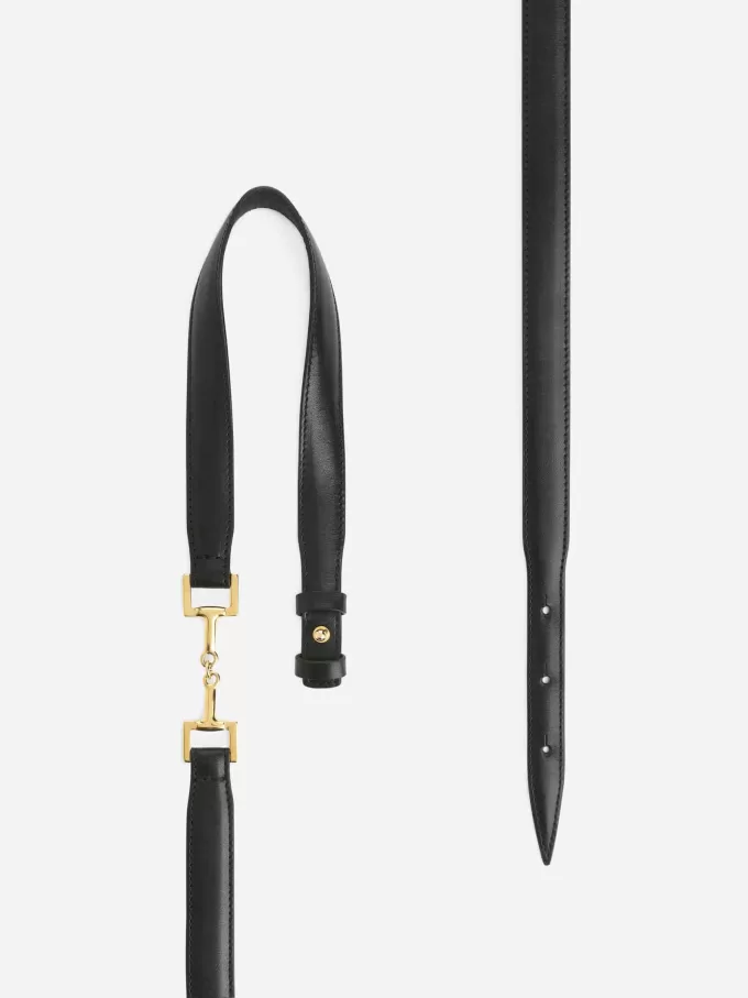 Horsebit Spænde Læderbælte