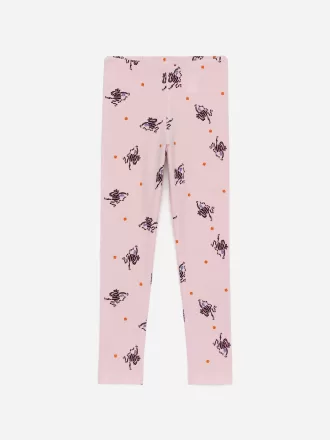 Jersey-leggings med tryk