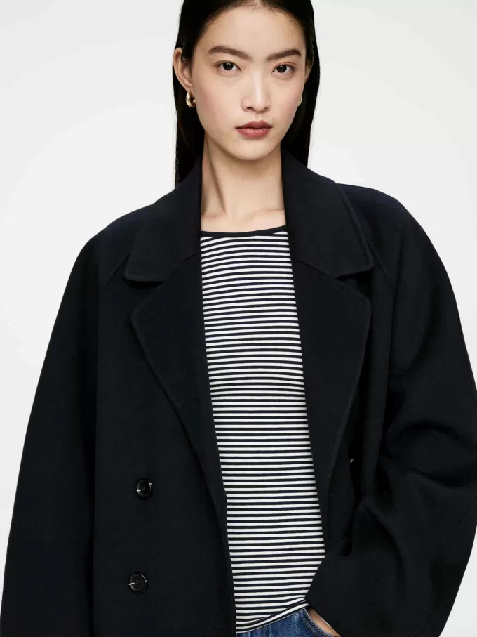 Jersey-top med rund hals