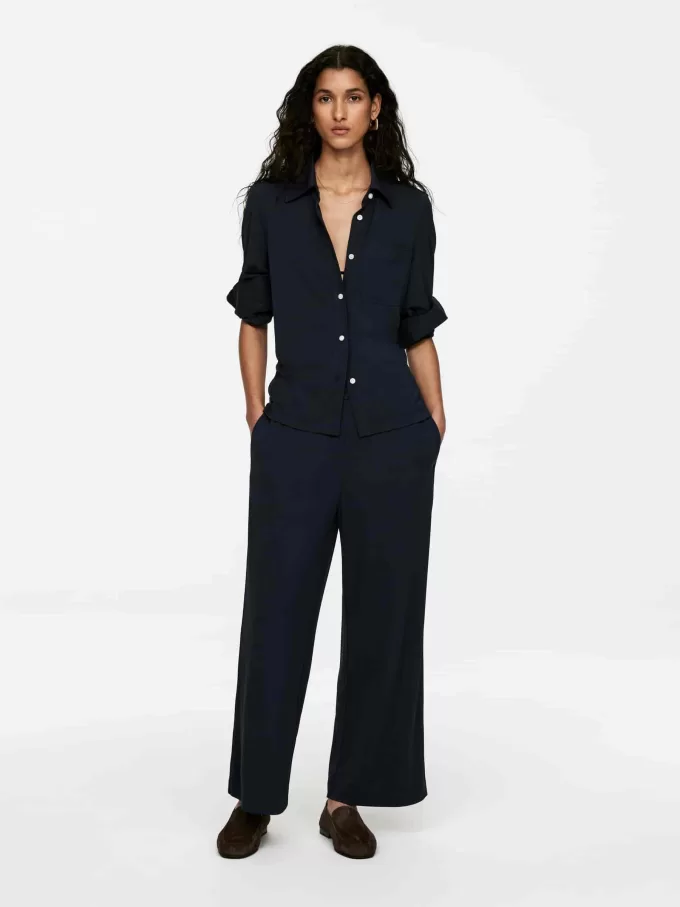 Jerseybukser i viskoseblanding