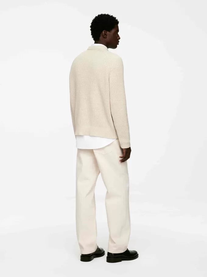 Jumper i linned bomuld