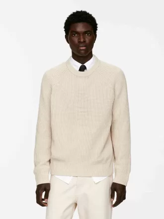 Jumper i linned bomuld