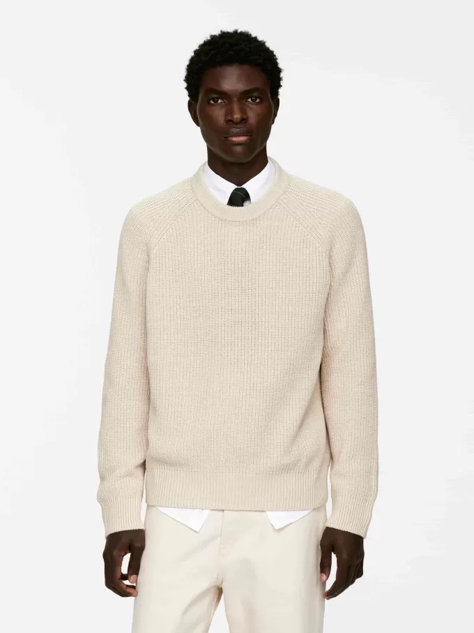 Jumper i linned bomuld