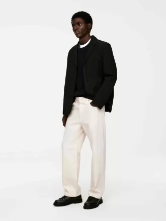 Jumper i linned bomuld